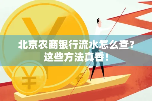 北京农商银行流水怎么查？这些方法真香！