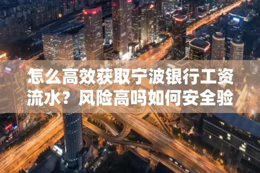 怎么高效获取宁波银行工资流水？风险高吗如何安全验证？