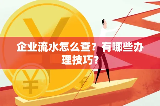 企业流水怎么查？有哪些办理技巧？