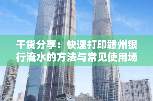 干货分享：快速打印赣州银行流水的方法与常见使用场景